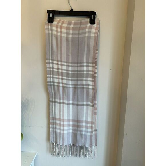 Classic Winter Women Men 100% Cashmere Feel Soft Scarf Plaid Scarve. Used. - Picture 6 of 7
